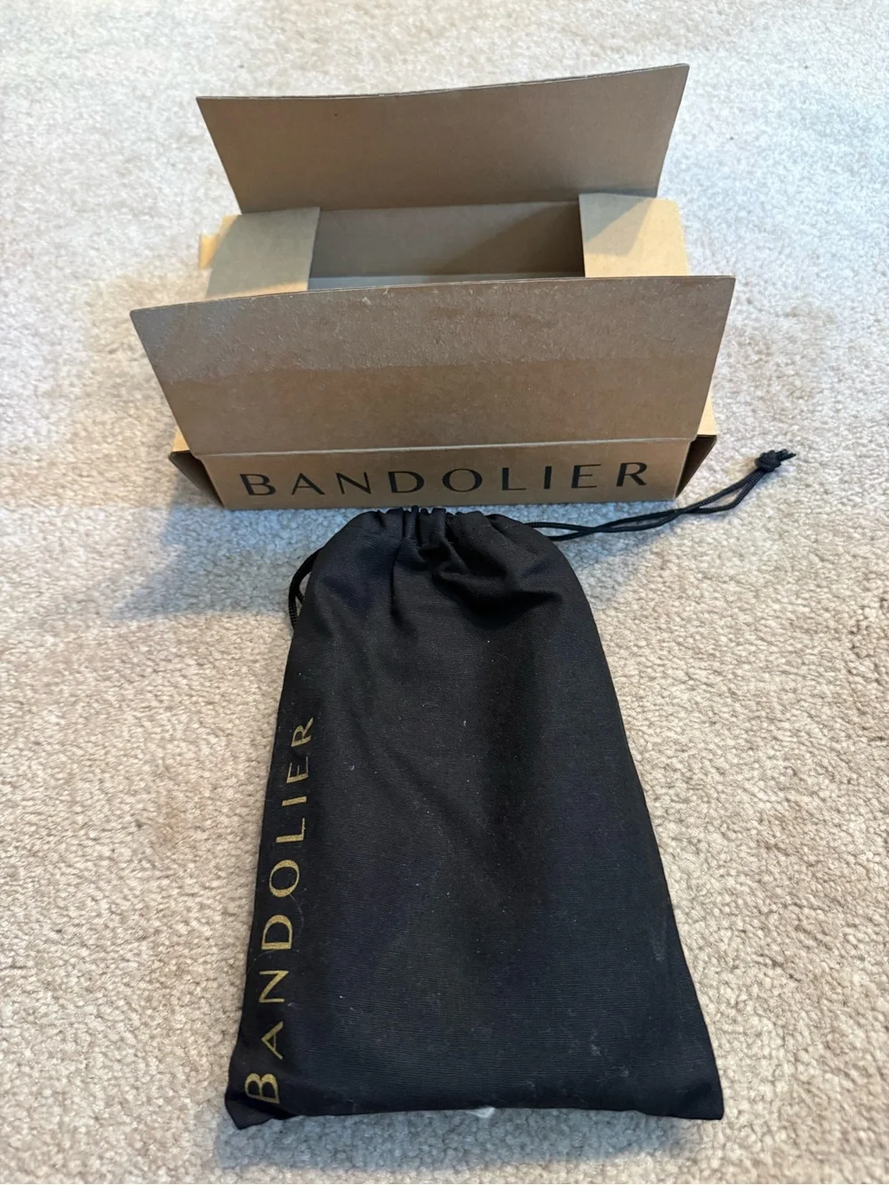 NWT Bandolier Rayna black and gold iPhone 16 pro max case